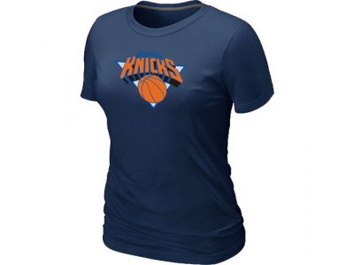 Women New York Knicks Big & Tall Primary Logo D.Blue T-Shirt Women New York Knicks Big & Tall Primary Logo D.Blue T-Shirt