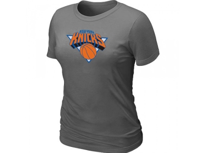Women New York Knicks Big & Tall Primary Logo D.Grey T-Shirt Women New York Knicks Big & Tall Primary Logo D.Grey T-Shirt