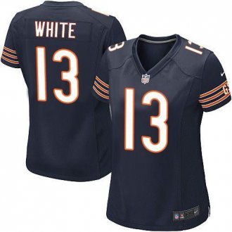 Women Nike Bears #13 Kevin White Navy Blue Team Color Stitched NFL Elite jersey