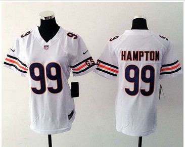 Women Nike Bears #99 Dan Hampton White Stitched NFL Elite Jersey