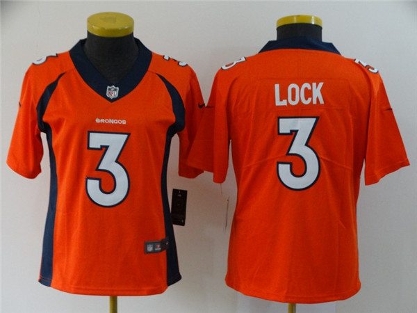 Women Nike Broncos 3 Drew Lock Orange Women Vapor Untouchable Limited Jersey Women Nike Broncos 3 Drew Lock Orange Women Vapor Untouchable Limited Jersey