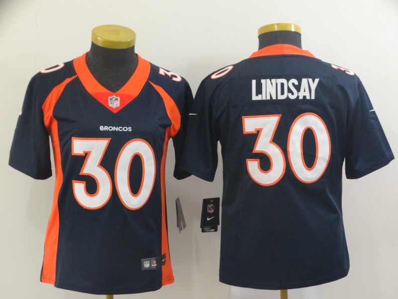 Women Nike Broncos 30 Phillip Lindsay Navy Women Vapor Untouchable Limited Jersey Women Nike Broncos 30 Phillip Lindsay Navy Women Vapor Untouchable Limited Jersey
