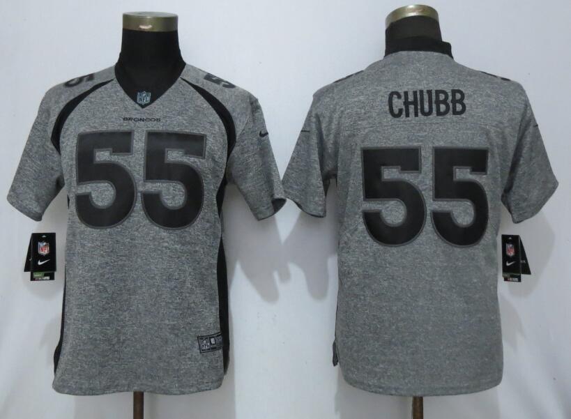 Women Nike Broncos 55 Bradley Chubb Gray Gridiron Gray Women Vapor Untouchable Limited Jersey Women Nike Broncos 55 Bradley Chubb Gray Gridiron Gray Women Vapor Untouchable Limited Jersey