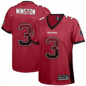 Women Nike Buccaneers #3 Jameis Winston Red Team Color Men's Stitched NFL Elite Drift Fashion Jersey