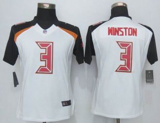 Women Nike Buccaneers #3 Jameis Winston White Stitched NFL New Limited jersey