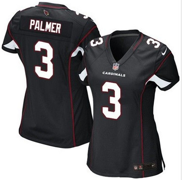 Women Nike Cardinals #3 Carson Palmer Black Alternate Stitched NFL Elite Jersey