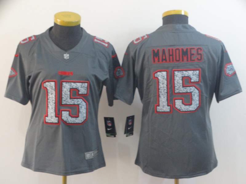 Women Nike Chiefs 15 Patrick Mahomes Gray Camo Women Vapor Untouchable Limited Jersey Women Nike Chiefs 15 Patrick Mahomes Gray Camo Women Vapor Untouchable Limited Jersey