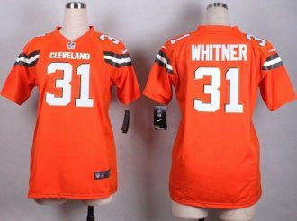 Women Nike Cleveland Browns #31 Donte Whitner Orange Alternate Stitched NFL New Elite jersey