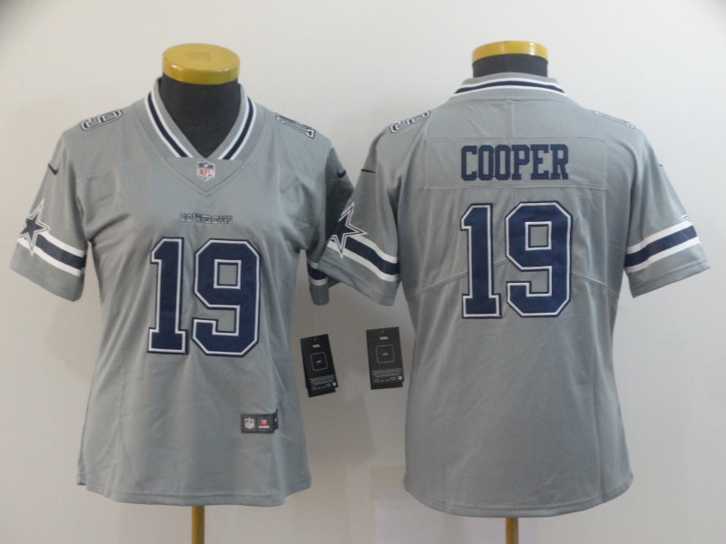 Women Nike Cowboys 19 Amari Cooper Gray Women Inverted Legend Limited Jersey Women Nike Cowboys 19 Amari Cooper Gray Women Inverted Legend Limited Jersey