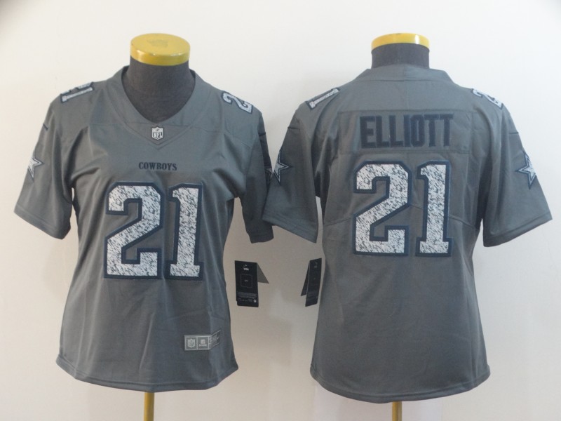 Women Nike Cowboys 21 Ezekiel Elliott Gray Camo Women Vapor Untouchable Limited Jersey Women Nike Cowboys 21 Ezekiel Elliott Gray Camo Women Vapor Untouchable Limited Jersey