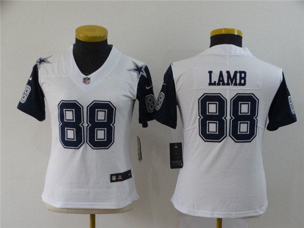 Women Nike Cowboys 88 Ceedee Lamb White Women 2020 NFL Draft Color Rush Limited Jersey Women Nike Cowboys 88 Ceedee Lamb White Women 2020 NFL Draft Color Rush Limited Jersey