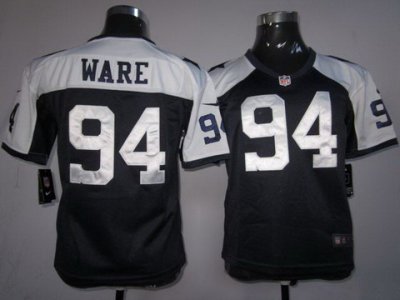 Women NEW Dallas Cowboys #94 Ware Blue Thankgivings NEW NFL Jerseys