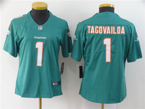 Women Nike Dolphins 1 Tua Tagovailoa Aqua Women 2020 NFL Draft First Round Pick Vapor Untouchable Limited Jersey Women Nike Dolphins 1 Tua Tagovailoa Aqua Women 2020 NFL Draft First Round Pick Vapor Untouchable Limited Jersey