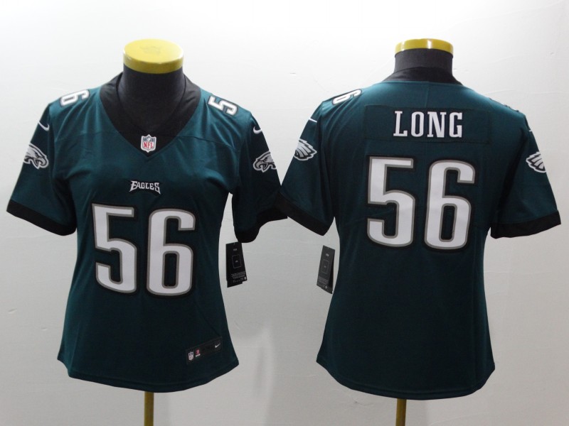 Women Nike Eagles 56 Chris Long Green Women Vapor Untouchable Player Limited Jersey