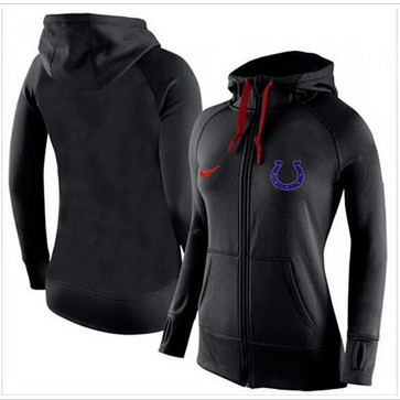 Women Nike Indianapolis Colts Full-Zip Performance Hoodie Black Women Nike Indianapolis Colts Full-Zip Performance Hoodie Black