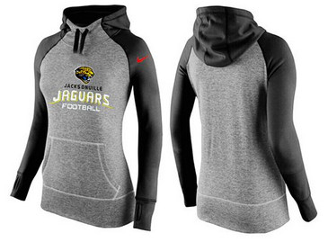 Women Nike Jacksonville Jaguars Performance Hoodie Grey & Black Women Nike Jacksonville Jaguars Performance Hoodie Grey & Black