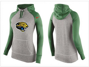 Women Nike Jacksonville Jaguars Performance Hoodie Grey & Green Women Nike Jacksonville Jaguars Performance Hoodie Grey & Green