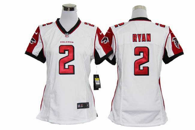 Women NEW NFL Atlanta Falcons 2 Matt Ryan White jerseys