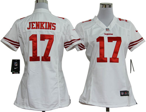Women NEW NFL San Francisco 49ers A.J. Jenkins White Jerseys
