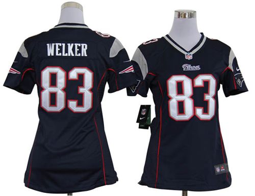 women new england patriots 83 wes welker game blue jerseys