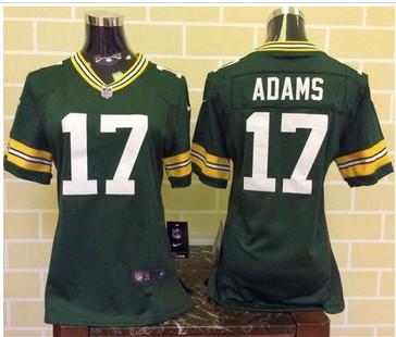 Women Nike Packers #17 Davante Adams Green Team Color Stitched NFL Elite Jersey