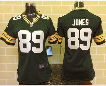 Women Nike Packers #89 James Jones Green Team Color Stitched NFL Elite Jersey