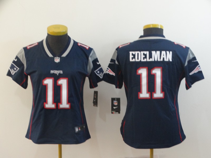 Women Nike Patriots 11 Julian Edelman Navy Women Vapor Untouchable Limited Jersey Women Nike Patriots 11 Julian Edelman Navy Women Vapor Untouchable Limited Jersey
