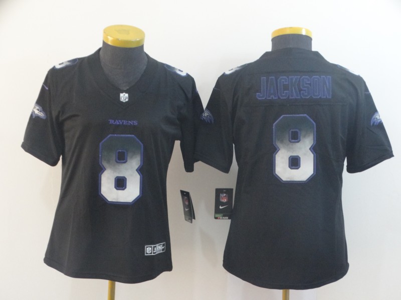 Women Nike Ravens 8 Lamar Jackson Smoke Women Vapor Untouchable Limited Jersey Women Nike Ravens 8 Lamar Jackson Smoke Women Vapor Untouchable Limited Jersey