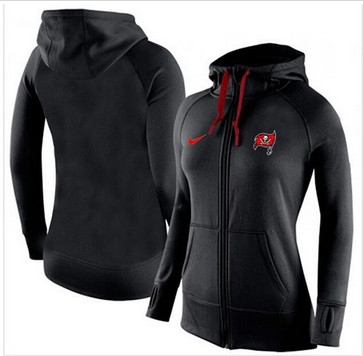 Women Nike Tampa Bay Buccaneers Full-Zip Performance Hoodie Black Women Nike Tampa Bay Buccaneers Full-Zip Performance Hoodie Black