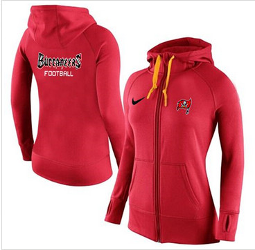 Women Nike Tampa Bay Buccaneers Full-Zip Performance Hoodie Red Women Nike Tampa Bay Buccaneers Full-Zip Performance Hoodie Red