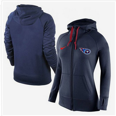 Women Nike Tennessee Titans Full-Zip Performance Hoodie Dark Blue Women Nike Tennessee Titans Full-Zip Performance Hoodie Dark Blue