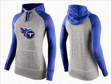 Women Nike Tennessee Titans Performance Hoodie Grey & Blue_2 Women Nike Tennessee Titans Performance Hoodie Grey & Blue_2