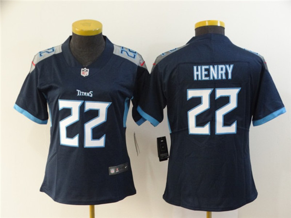 Women Nike Titans 22 Derrick Henry Navy Women New Vapor Untouchable Limited Jersey Women Nike Titans 22 Derrick Henry Navy Women New Vapor Untouchable Limited Jersey
