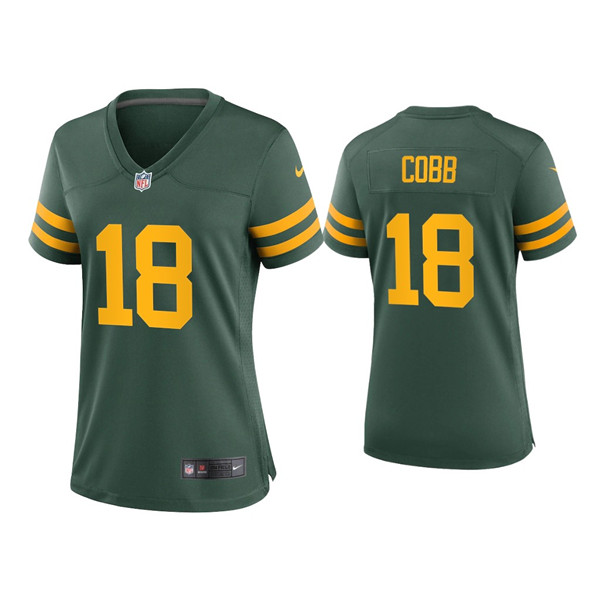 Women Packers #18 Randall Cobb Alternate Game Green Jersey Women Packers #18 Randall Cobb Alternate Game Green Jersey