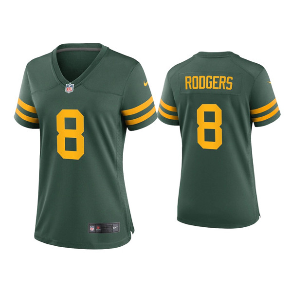 Women Packers #8 Amari Rodgers Alternate Game Green Jersey Women Packers #8 Amari Rodgers Alternate Game Green Jersey