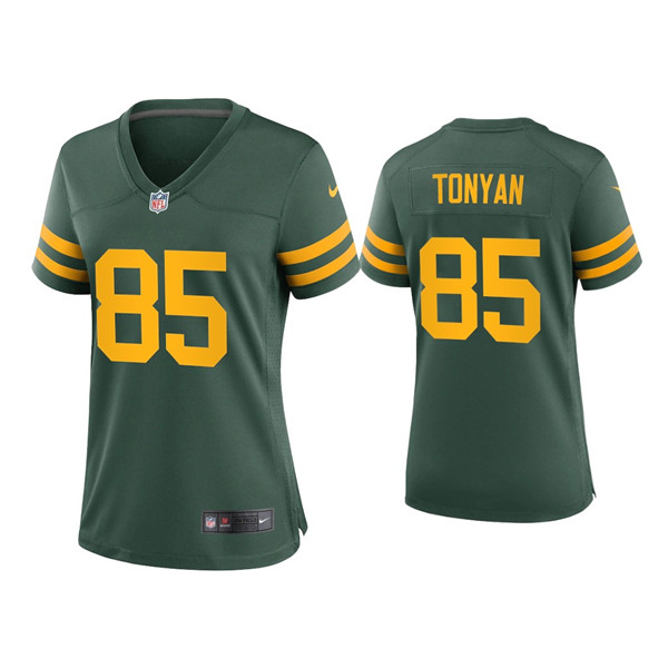 Women Packers #85 Robert Tonyan Alternate Game GreenJersey Women Packers #85 Robert Tonyan Alternate Game GreenJersey