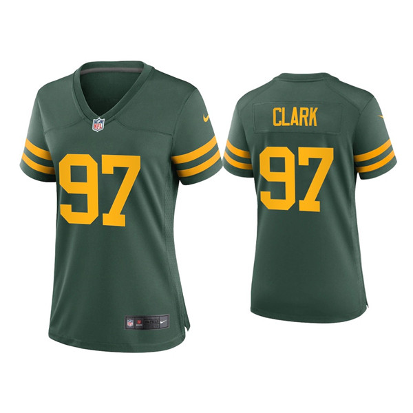 Women Packers #97 Kenny Clark Alternate Game Green Jersey Women Packers #97 Kenny Clark Alternate Game Green Jersey