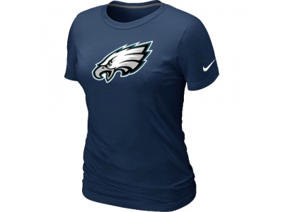 Women Philadelphia Eagles D.Blue Logo T-Shirt