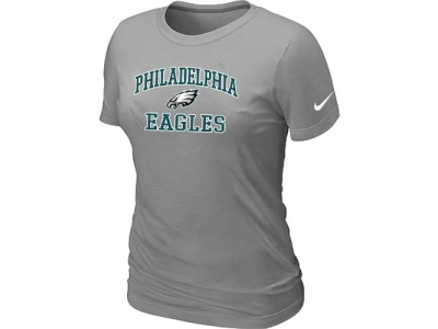 Women Philadelphia Eagles Heart & Soul L.Grey T-Shirt
