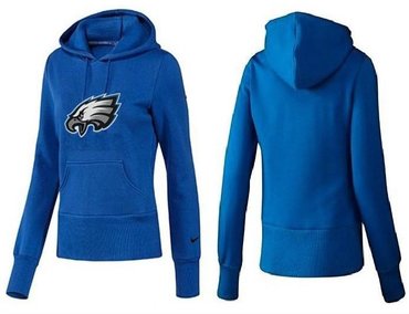Women Philadelphia Eagles Logo Pullover Hoodie-- (1)