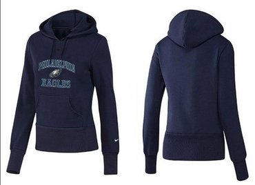 Women Philadelphia Eagles Logo Pullover Hoodie-- (19)