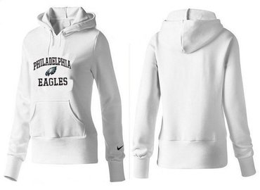 Women Philadelphia Eagles Logo Pullover Hoodie-- (20)