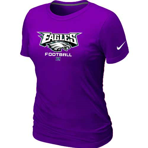 Women Philadelphia Eagles Purple T-Shirt
