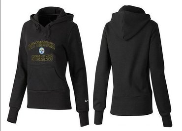 Women Pittsburgh Steelers Logo Pullover Hoodie-- (12)