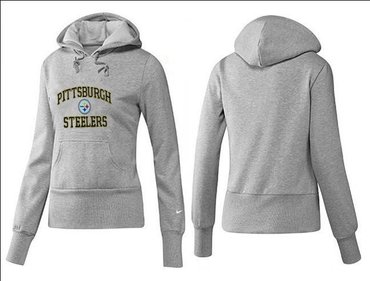 Women Pittsburgh Steelers Logo Pullover Hoodie-- (16)