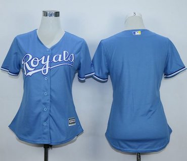 Women Royals Blank Light Blue Alternate 1 Stitched MLB Jersey Women Royals Blank Light Blue Alternate 1 Stitched MLB Jersey