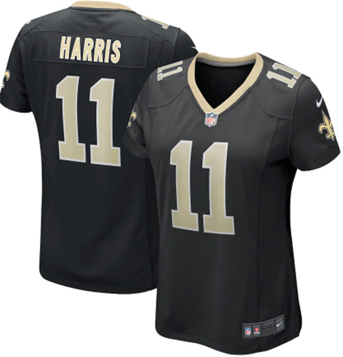 Women Saints #11 Deonte Harris Vapor Untouchable Limited Black Jersey Women Saints #11 Deonte Harris Vapor Untouchable Limited Black Jersey
