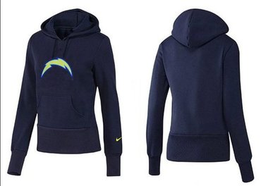 Women San Diego Chargers Logo Pullover Hoodie-- (9)
