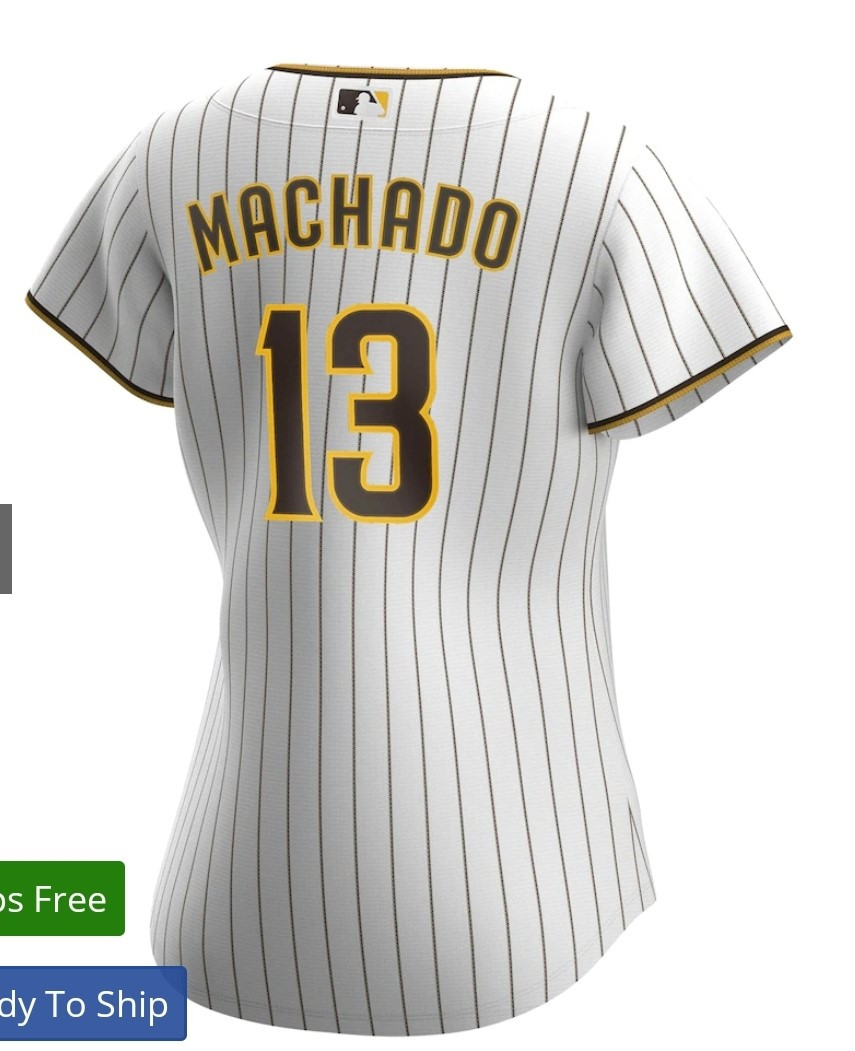 Women San Diego Padres #13 Manny Machado Jersey