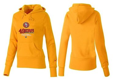 Women San Francisco 49ers Logo Pullover Hoodie--30 Women San Francisco 49ers Logo Pullover Hoodie--30